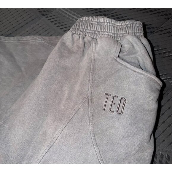Teo wide leg, 100% cotton, heavy sweatpants. Men’s XL. Gray - Picture 3 of 6